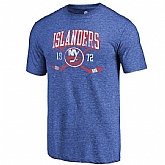 New York Islanders Fanatics Branded Royal Vintage Collection Line Shift Tri Blend T-Shirt